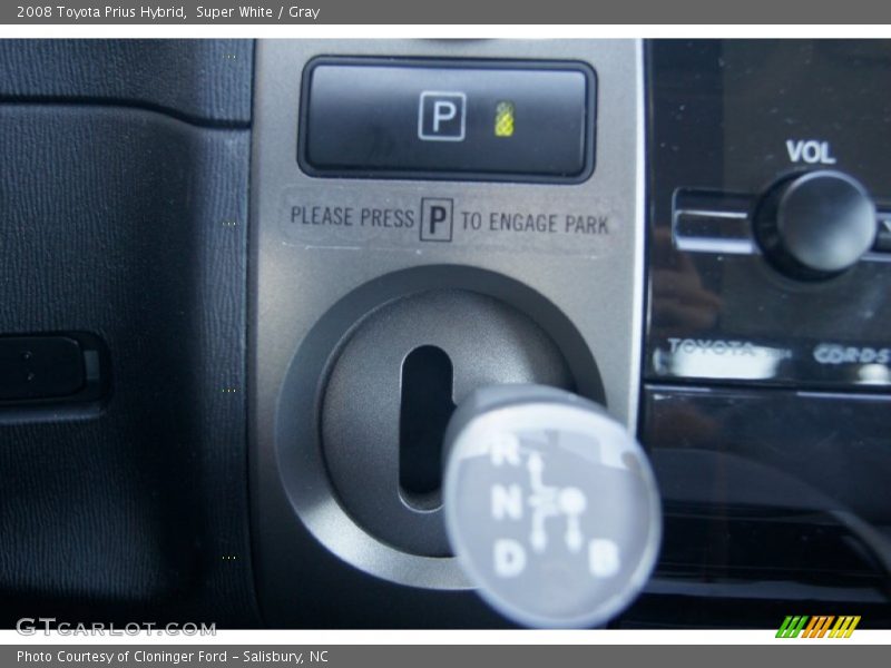 Super White / Gray 2008 Toyota Prius Hybrid
