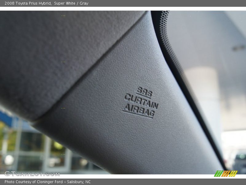 Super White / Gray 2008 Toyota Prius Hybrid
