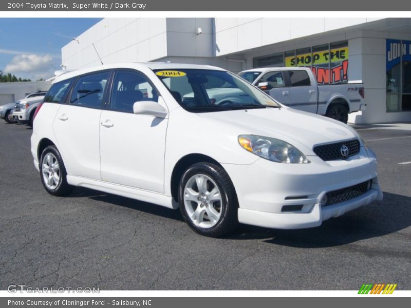 Super White / Dark Gray 2004 Toyota Matrix