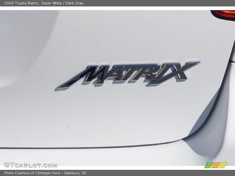 Super White / Dark Gray 2004 Toyota Matrix