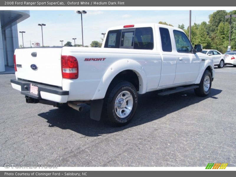 Oxford White / Medium Dark Flint 2008 Ford Ranger Sport SuperCab