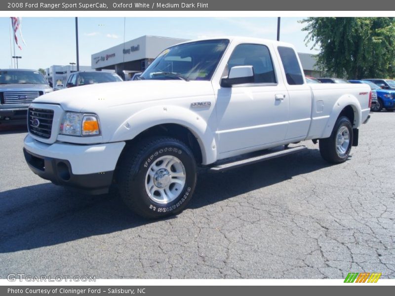 Oxford White / Medium Dark Flint 2008 Ford Ranger Sport SuperCab