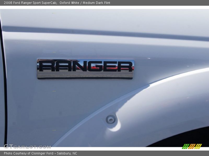 Oxford White / Medium Dark Flint 2008 Ford Ranger Sport SuperCab