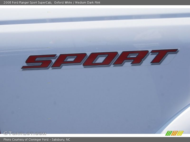 Oxford White / Medium Dark Flint 2008 Ford Ranger Sport SuperCab