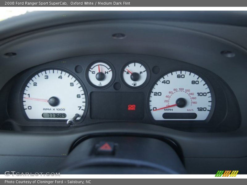 Oxford White / Medium Dark Flint 2008 Ford Ranger Sport SuperCab