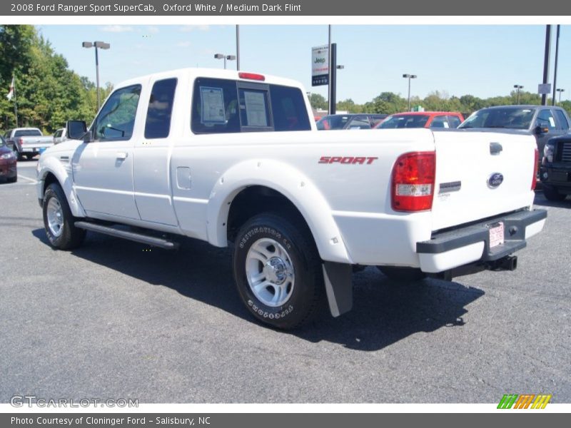 Oxford White / Medium Dark Flint 2008 Ford Ranger Sport SuperCab