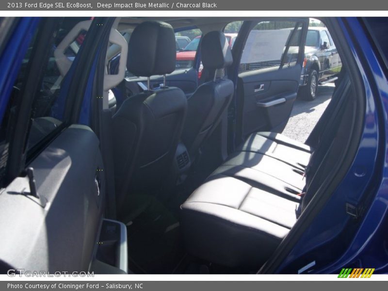 Deep Impact Blue Metallic / Charcoal Black 2013 Ford Edge SEL EcoBoost