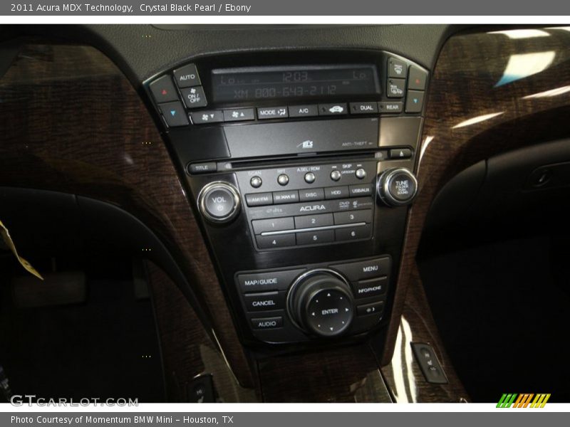 Crystal Black Pearl / Ebony 2011 Acura MDX Technology