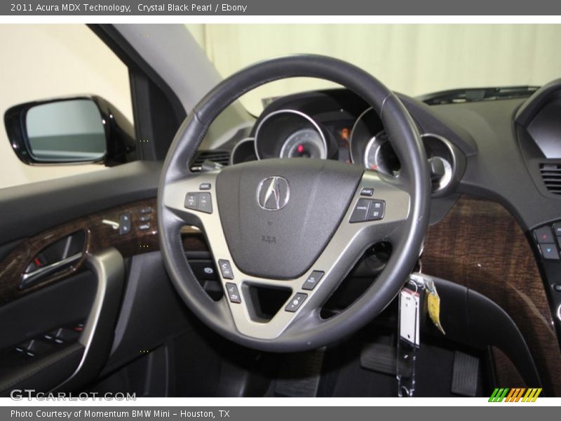 Crystal Black Pearl / Ebony 2011 Acura MDX Technology