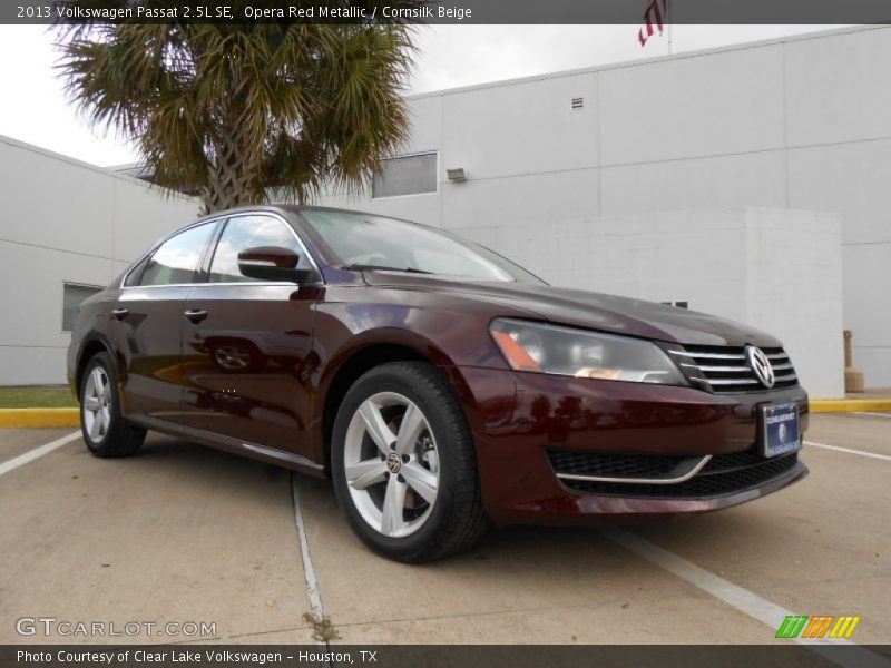 Opera Red Metallic / Cornsilk Beige 2013 Volkswagen Passat 2.5L SE