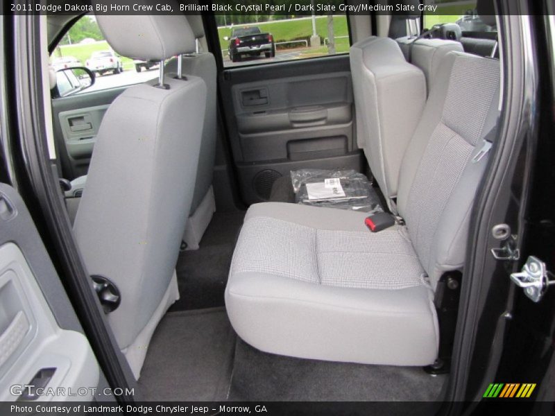 Brilliant Black Crystal Pearl / Dark Slate Gray/Medium Slate Gray 2011 Dodge Dakota Big Horn Crew Cab
