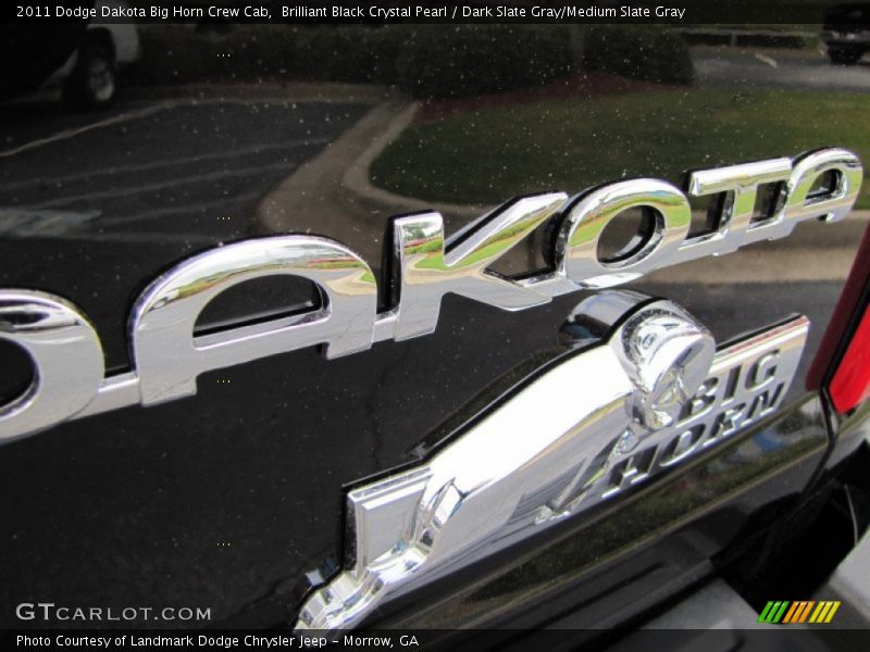 Brilliant Black Crystal Pearl / Dark Slate Gray/Medium Slate Gray 2011 Dodge Dakota Big Horn Crew Cab