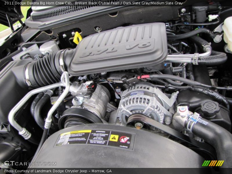 Brilliant Black Crystal Pearl / Dark Slate Gray/Medium Slate Gray 2011 Dodge Dakota Big Horn Crew Cab