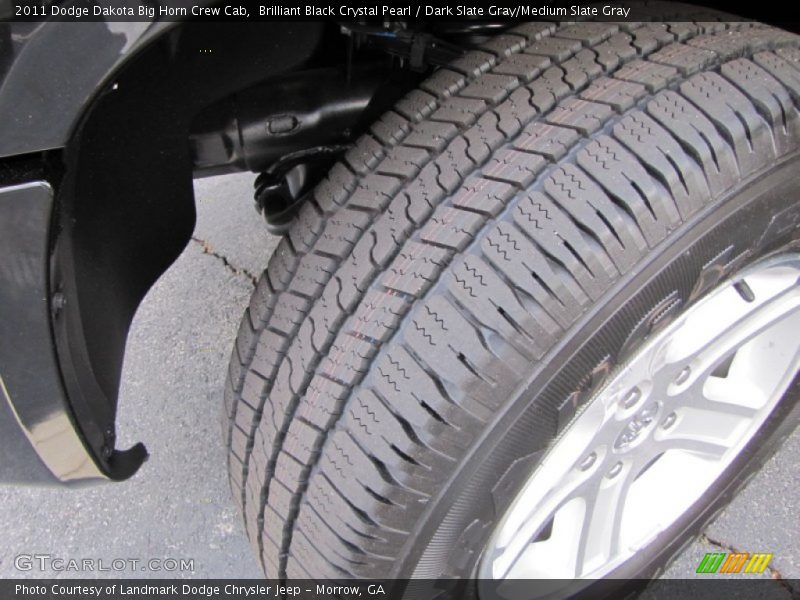 Brilliant Black Crystal Pearl / Dark Slate Gray/Medium Slate Gray 2011 Dodge Dakota Big Horn Crew Cab