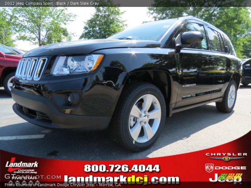 Black / Dark Slate Gray 2012 Jeep Compass Sport