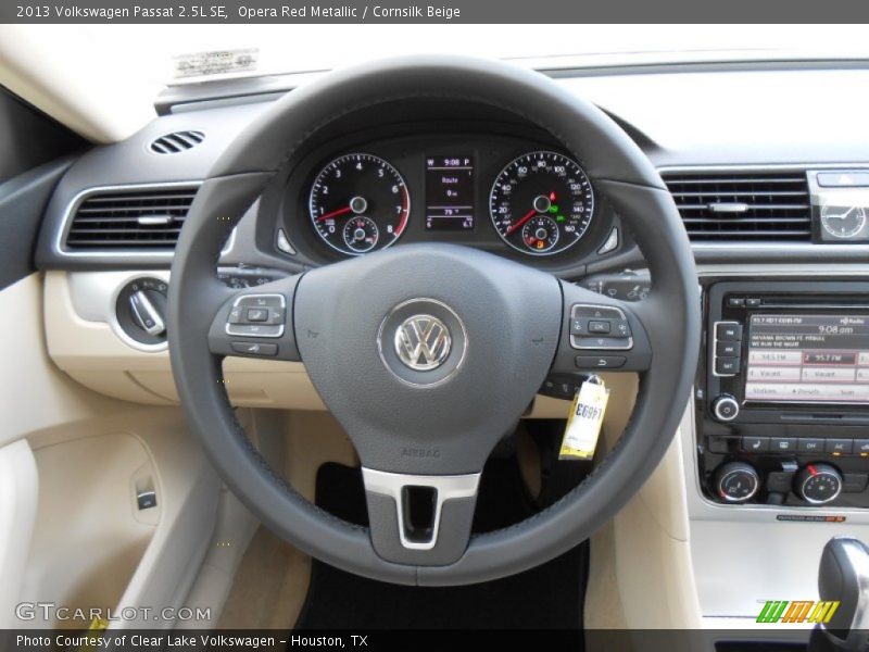 Opera Red Metallic / Cornsilk Beige 2013 Volkswagen Passat 2.5L SE