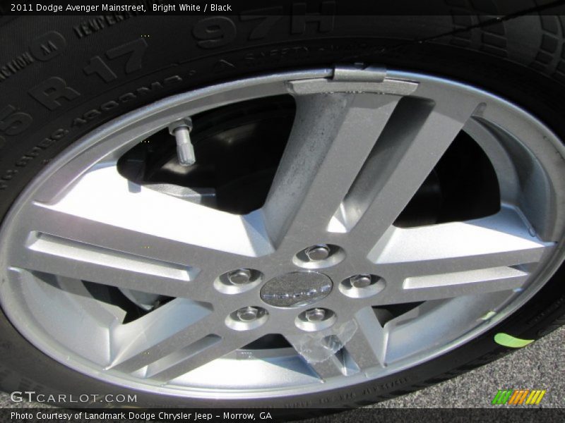 Bright White / Black 2011 Dodge Avenger Mainstreet