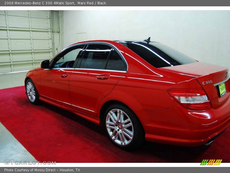 Mars Red / Black 2009 Mercedes-Benz C 300 4Matic Sport