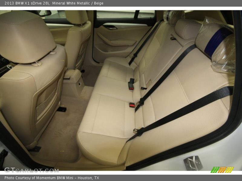 Mineral White Metallic / Beige 2013 BMW X1 sDrive 28i