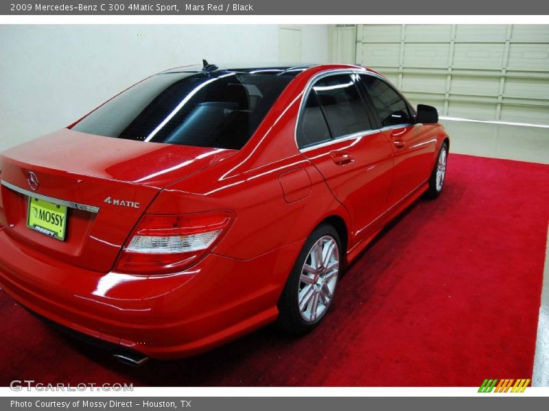 Mars Red / Black 2009 Mercedes-Benz C 300 4Matic Sport