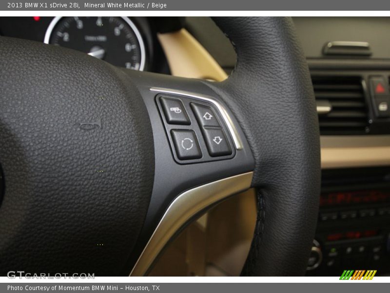 Mineral White Metallic / Beige 2013 BMW X1 sDrive 28i