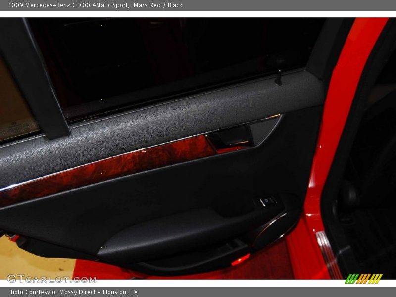 Mars Red / Black 2009 Mercedes-Benz C 300 4Matic Sport