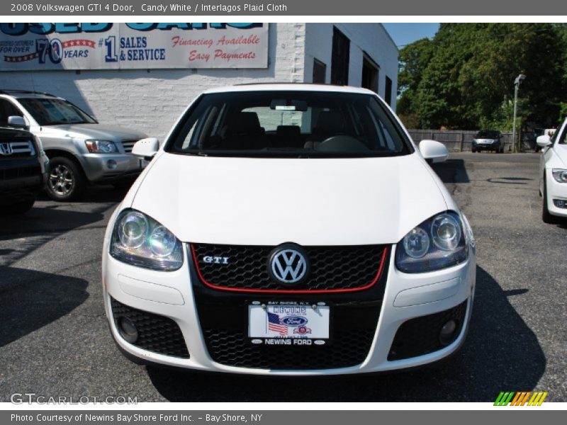 Candy White / Interlagos Plaid Cloth 2008 Volkswagen GTI 4 Door