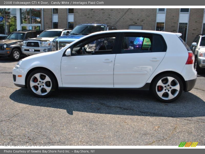 Candy White / Interlagos Plaid Cloth 2008 Volkswagen GTI 4 Door