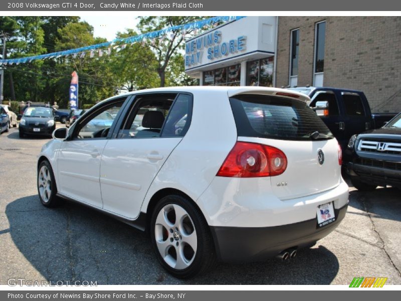 Candy White / Interlagos Plaid Cloth 2008 Volkswagen GTI 4 Door