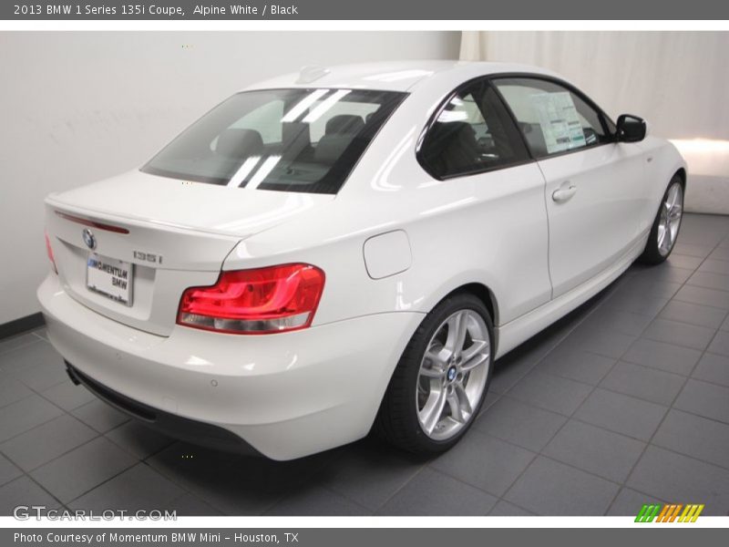 Alpine White / Black 2013 BMW 1 Series 135i Coupe