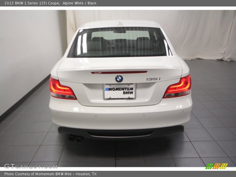 Alpine White / Black 2013 BMW 1 Series 135i Coupe