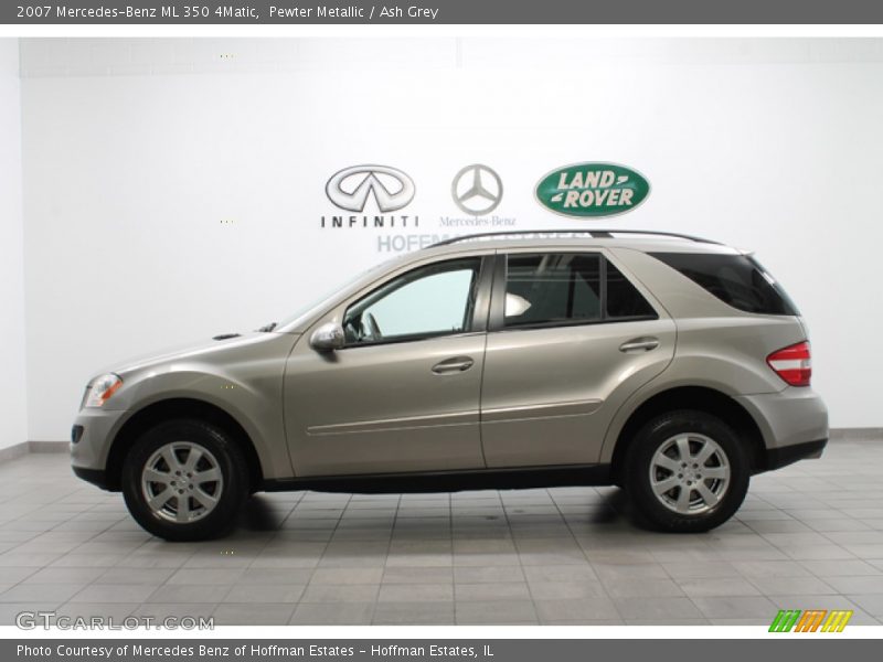 Pewter Metallic / Ash Grey 2007 Mercedes-Benz ML 350 4Matic