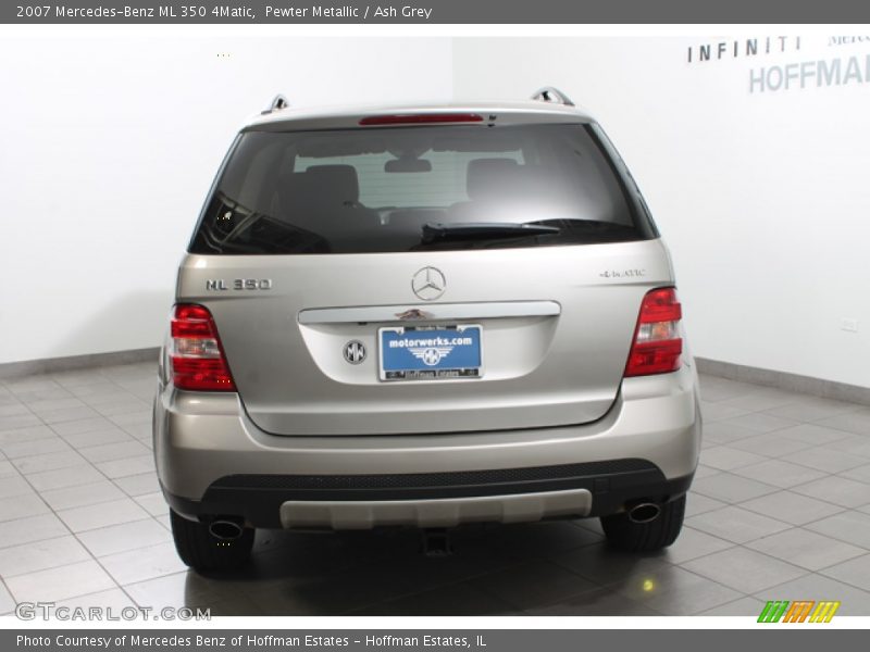 Pewter Metallic / Ash Grey 2007 Mercedes-Benz ML 350 4Matic