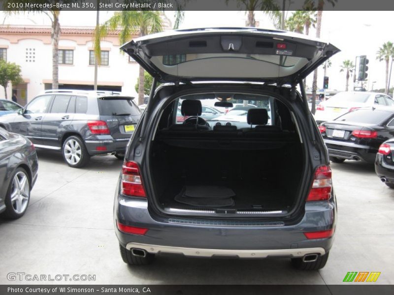 Steel Grey Metallic / Black 2010 Mercedes-Benz ML 350