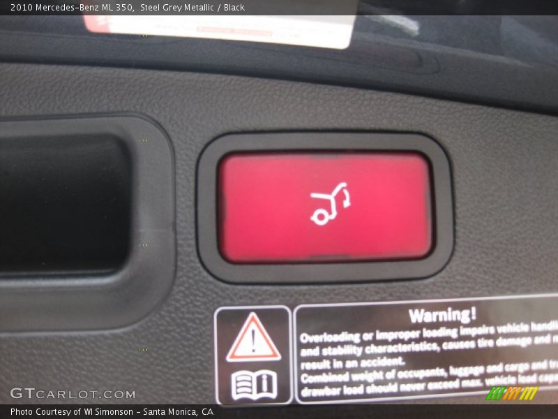 Steel Grey Metallic / Black 2010 Mercedes-Benz ML 350