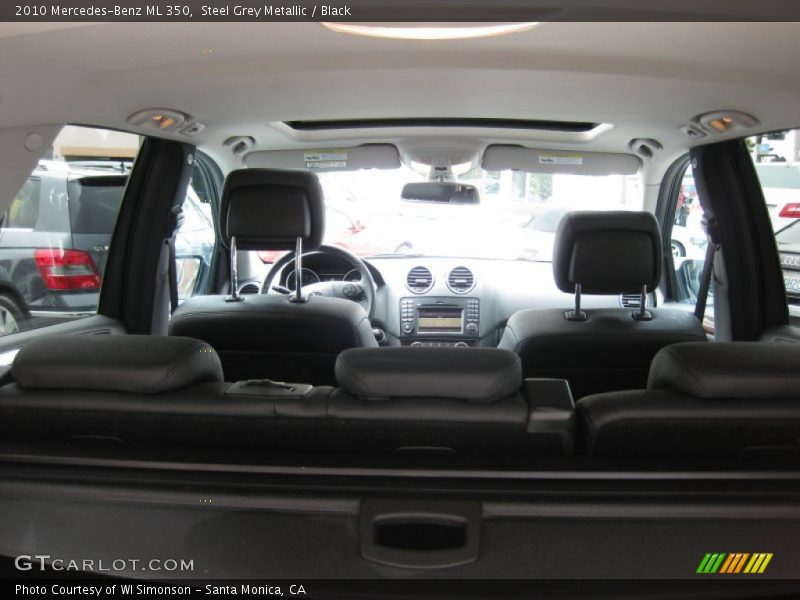 Steel Grey Metallic / Black 2010 Mercedes-Benz ML 350