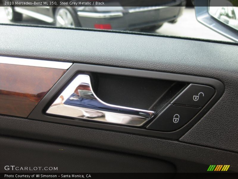 Steel Grey Metallic / Black 2010 Mercedes-Benz ML 350