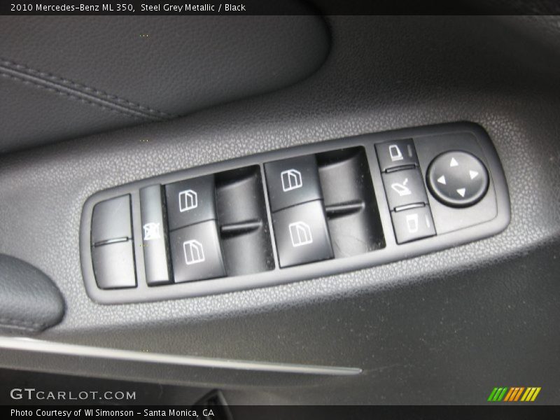 Steel Grey Metallic / Black 2010 Mercedes-Benz ML 350