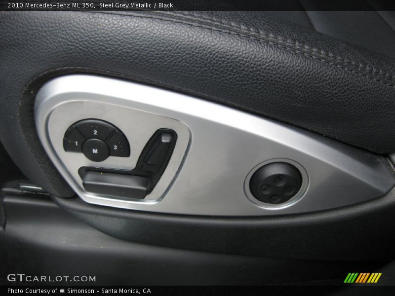 Steel Grey Metallic / Black 2010 Mercedes-Benz ML 350