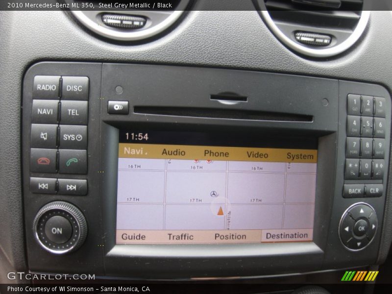 Steel Grey Metallic / Black 2010 Mercedes-Benz ML 350