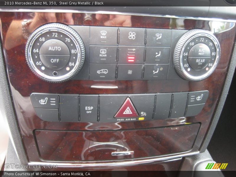 Steel Grey Metallic / Black 2010 Mercedes-Benz ML 350