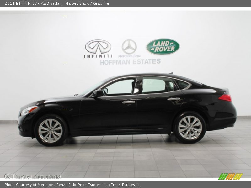 Malbec Black / Graphite 2011 Infiniti M 37x AWD Sedan