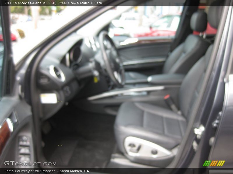 Steel Grey Metallic / Black 2010 Mercedes-Benz ML 350