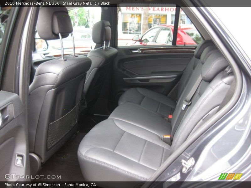 Steel Grey Metallic / Black 2010 Mercedes-Benz ML 350