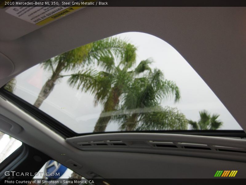 Steel Grey Metallic / Black 2010 Mercedes-Benz ML 350