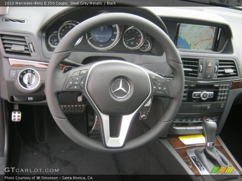 Steel Grey Metallic / Black 2013 Mercedes-Benz E 350 Coupe