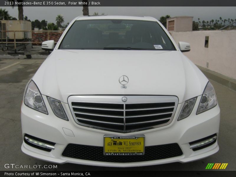 Polar White / Black 2013 Mercedes-Benz E 350 Sedan
