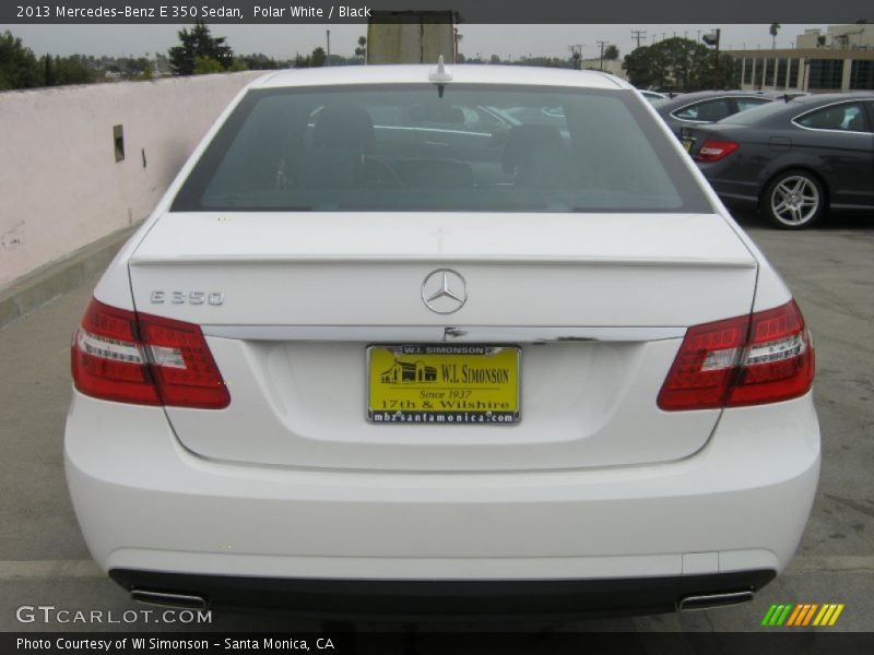 Polar White / Black 2013 Mercedes-Benz E 350 Sedan