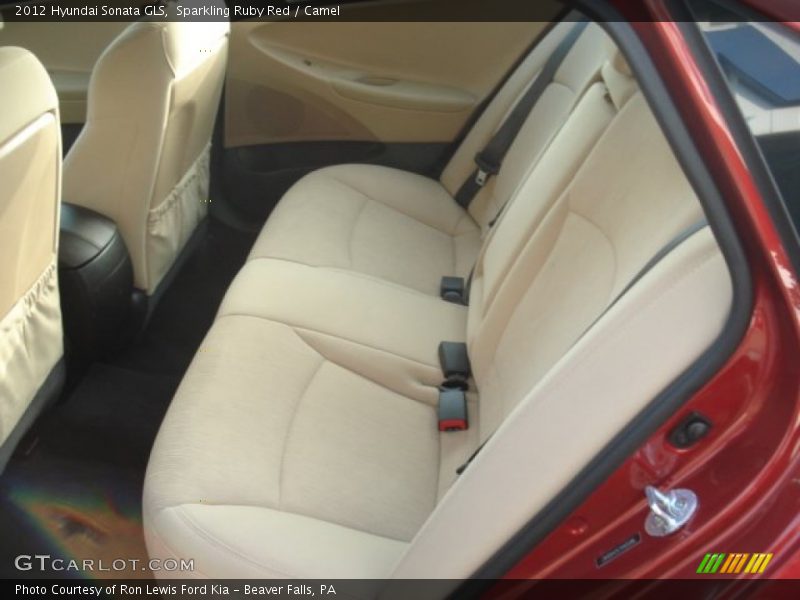 Sparkling Ruby Red / Camel 2012 Hyundai Sonata GLS