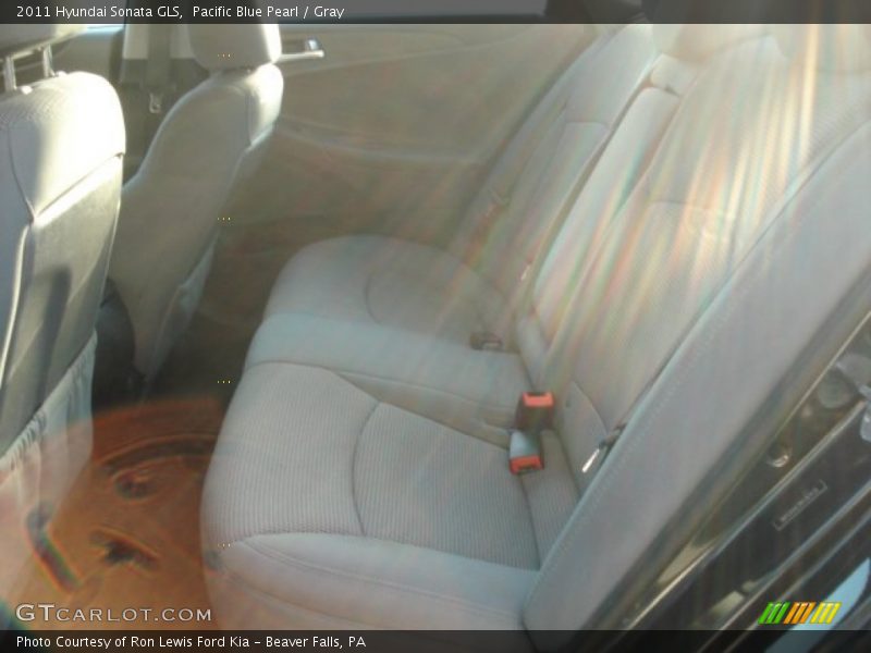 Pacific Blue Pearl / Gray 2011 Hyundai Sonata GLS